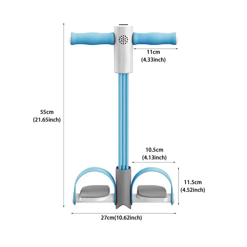 Pedal Tension Rope Smart 6-Tubes Sit Up Exercise Equipment Yoga Strap Bodybuilding Expander Puller Strength Training Tension