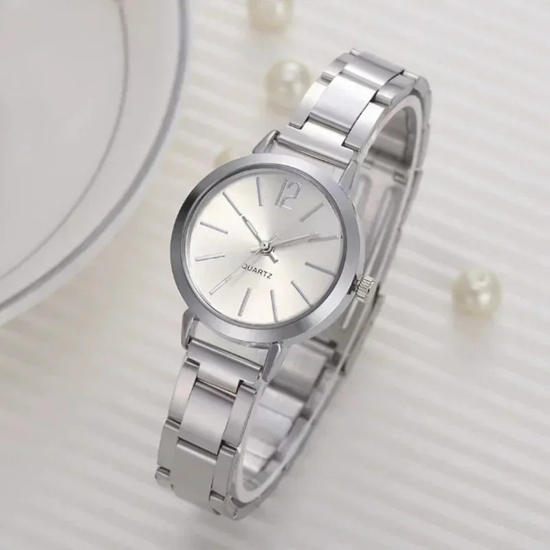 Women Elegant Watch Stainless Steel Casual Fashion Dial Digital Ladies Watches Quartz Wristwatch Reloj Mujer Girls Clock Gift