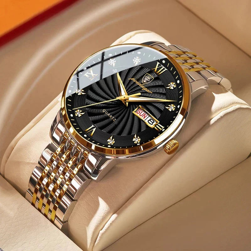 POEDAGAR Brand Luxury Mens Watches High Quality Waterproof Business Casual Man Quartz Wristwatch Luminous Stainless Steel Clocks