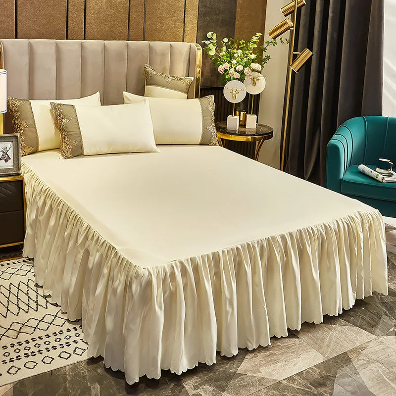 Satin Euro Bed Linen Twin Queen King Size Bedding Set Jacquard Bedding Set Luxury Duvet Cover Set Nordic Bed for Home Comfort